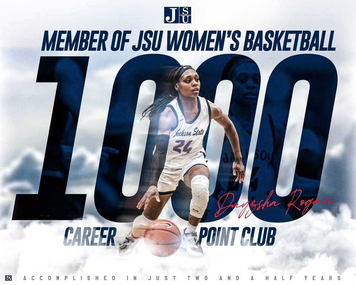 GoJSUTigersWBB's tweet image. 1️⃣0️⃣0️⃣0️⃣ Point Club: DAYZSHA
ROGAN ‼️

#InFlightMode x #BleedTheeBlue x #ProtectTheeBlock