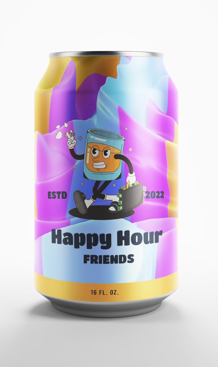 happyhourfriend's tweet photo. Who would crack one of these open at Happy Hour? 🌟 

Amazing fan art from Chang in our discord. Can’t find his Twitter. Let’s try and track him down to give him some credit. 

#NFT #HappyHour #FanArt #NFTs https://t.co/ihCL3xtaGF