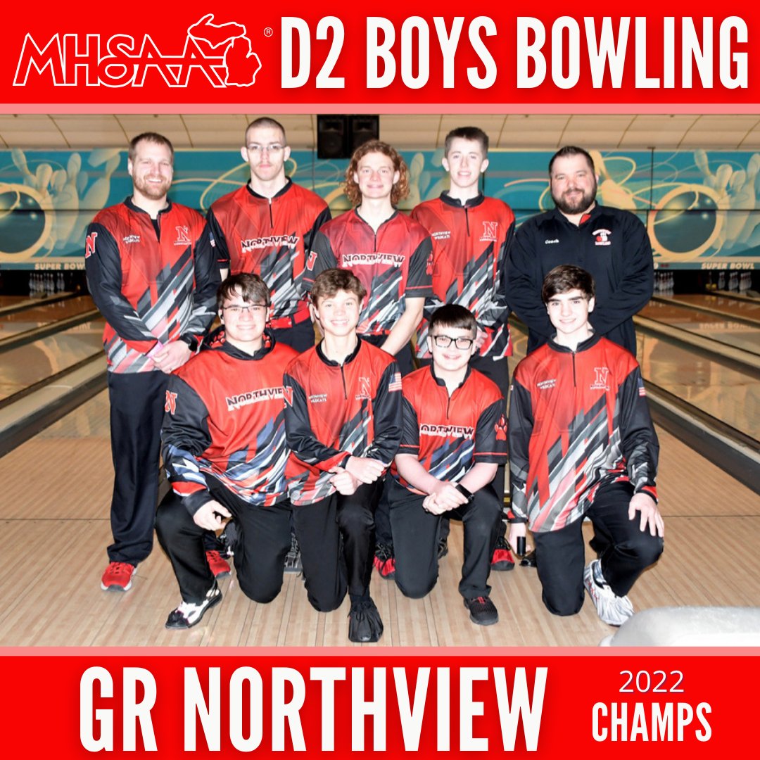 🎳D2 BOYS BOWLING FINALS🎳
Northview Boys Claim 1st Title 🏆 >> ow.ly/KMin50IaQIE
#congrats #bowling #finals #champs #MHSAA
<a href="/SportsWildcats/">NVWildcats</a>