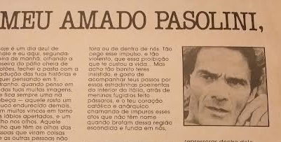 Penso em ti quando a vida me pesa e as pessoas batizam com nomes sórdidos esses lados escondidos da emoção. E fico sempre mais forte, mesmo sentindo saudade, sem saber se te alcanço aí, nesse outro lado de todas as coisas, para onde um dia também irei
caiofcaio.blogspot.com/2011/05/meu-am…