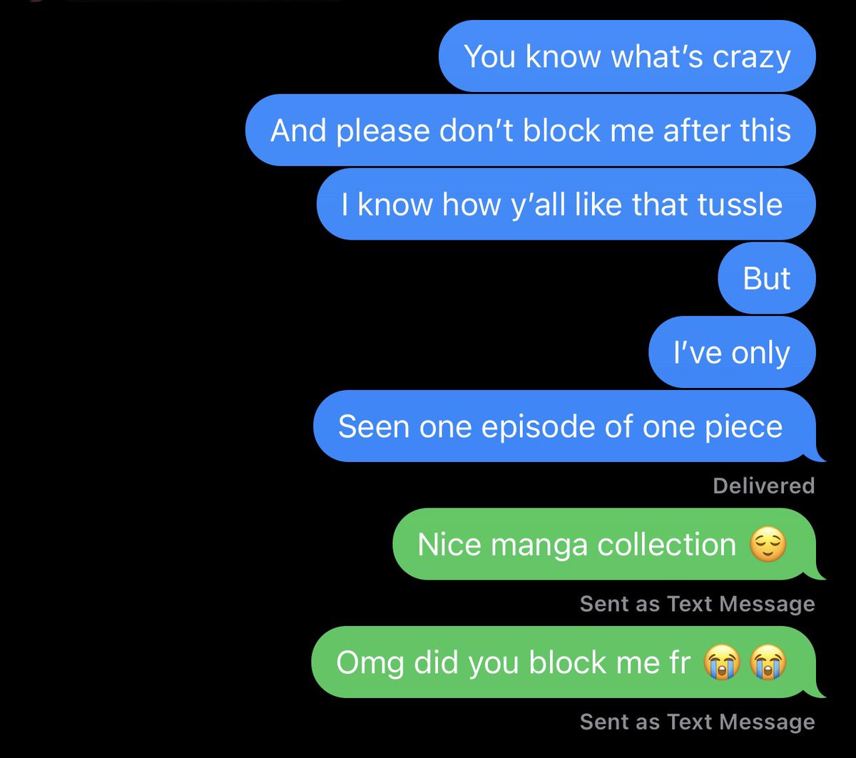 date an anime fan they said 💔