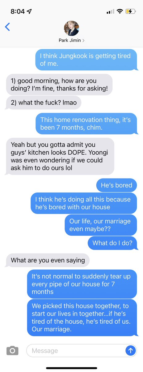 astralsvk's tweet photo. #taekookau where they’ve been married for 4 years, and Taehyung is in wedded bliss. Until Jungkook tears up their guest room in a “home renovation” project, and…doesn’t stop. 

Jungkook thinks he’s being romantic. Taehyung thinks Jungkook is bored with their marriage. Whoops. https://t.co/q2DSCkDqkl