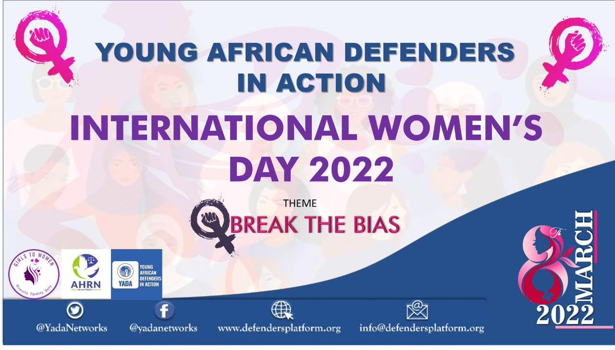 <a href="/GirlsToWomen2/">Girls To Women</a> <a href="/GOTLE_FM/">Girls On The Lead Young Feminist Movement</a> <a href="/PMwajanji/">Penina Mwajanji</a> <a href="/AhrnFoundation/">AHRN Foundation</a> <a href="/ladiesjoint/">Ladies Joint Forum.</a> <a href="/FPP_Tanzania/">Female Photographers Program Tanzania</a> @AllForClimateAc <a href="/sumayyahkarym/">Sumaiya Karim</a> <a href="/Thisis_Sue/">Susan Chisi</a> <a href="/ChancelleBela/">BELA Chancelle</a> @abyromercy International Women's Day
A girl or a woman should be two things: who and what she wants. Women should  learn that nobody gives you power, you just take it a woman who dominates in a man's world. It takes grace, intelligence, fearless and the nerve to take no for an answer