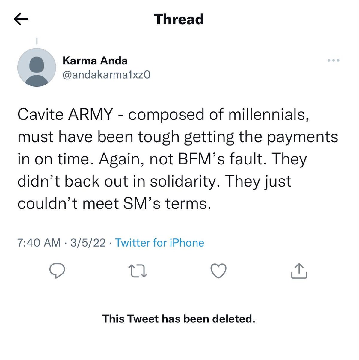 army_cavite's tweet photo. This is the last time that I will address this blockscreening issue because we are tired of it. 

Unang una, di niyo kami kilala para i-degrade niyo yung fanbase namin. May pangbayad kami kung kailangan ng "advance payment" kaso ho hindi ganun ang patakaran ng SM Cinema.

+ https://t.co/GdOYFk0QYR