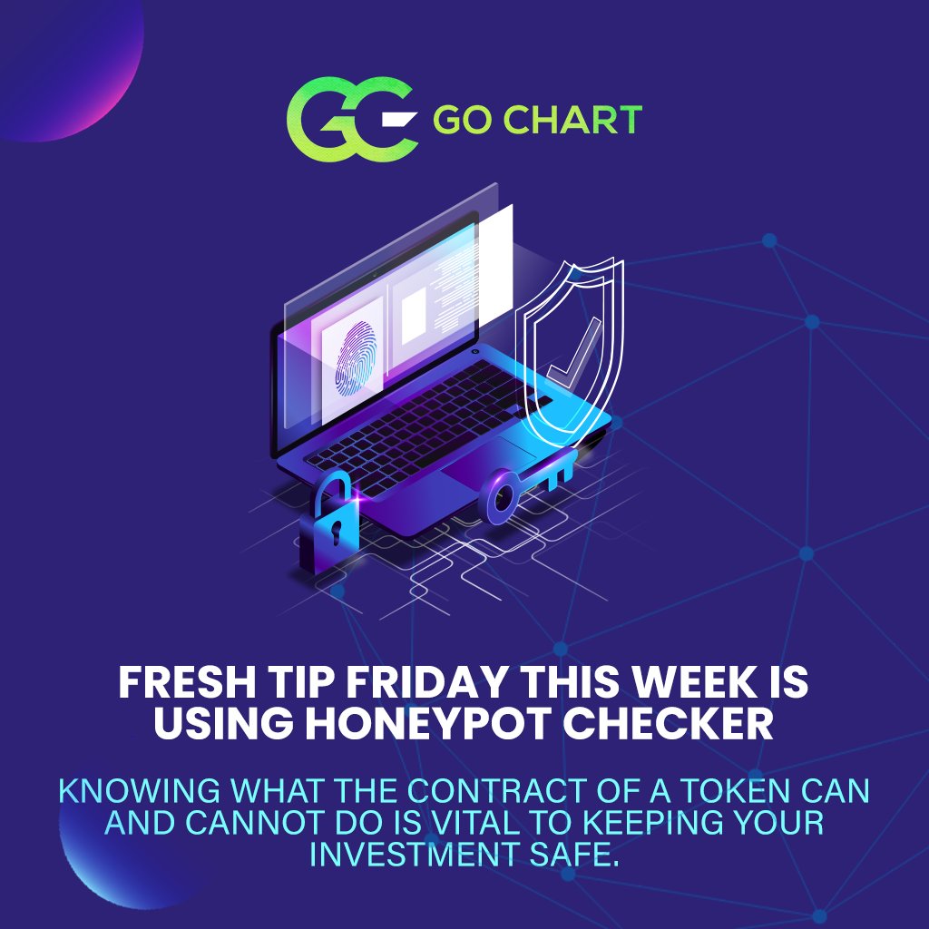GoChartPlatform's tweet photo. "Honeypotting" is when a contract ends the ability for token holders to sell their tokens, effectively leaving their investments worthless while the contract deployer can sell off their own tokens.
Luckily, GoChart has you covered with a built-in honeypot checker!
#GoChart #BSC https://t.co/uv1RBB9Rrn