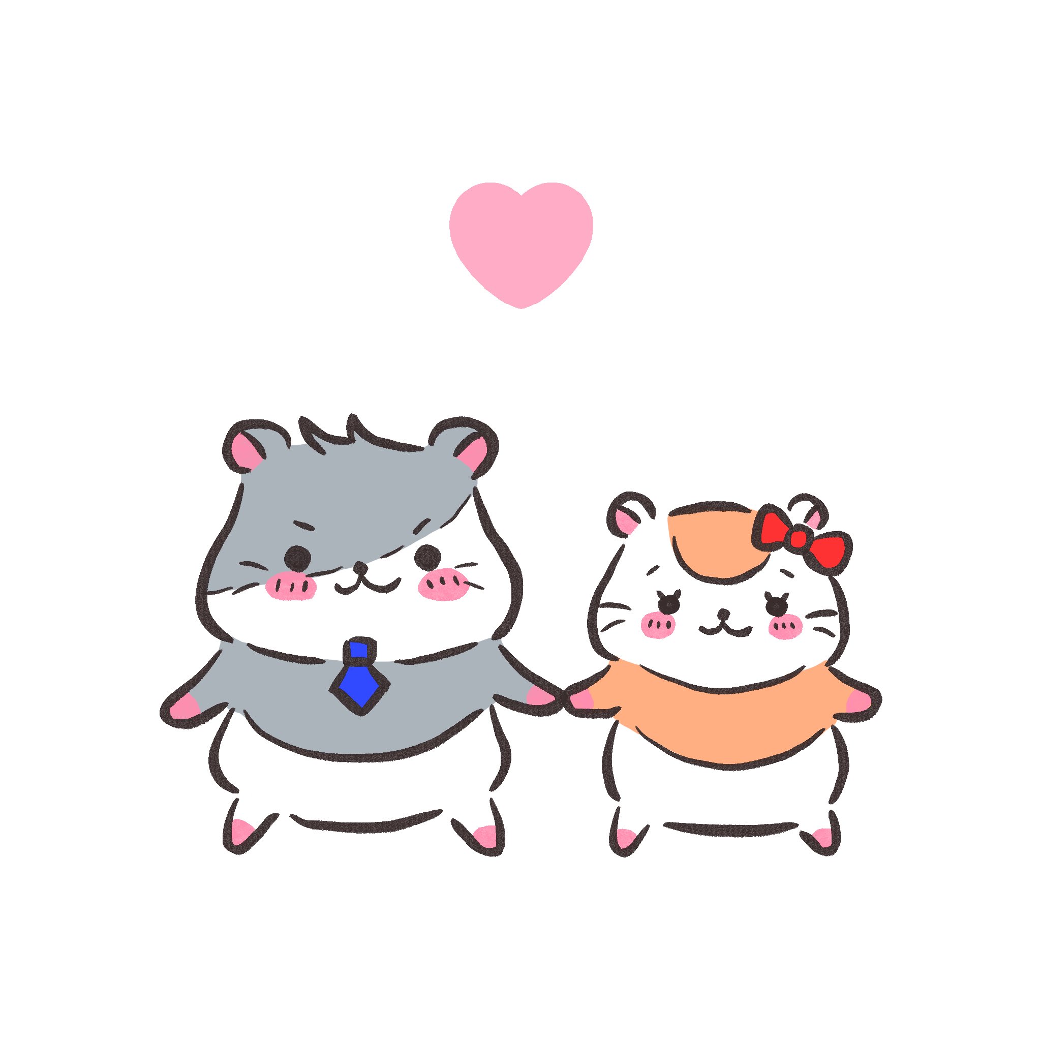 Maruru カップルハム ハムスター ハムスターズ ハムスターイラスト カップルイラスト Hamster Animalart イラスト好きな人と繋がりたい 動物好きさんと繋がりたい T Co Neuetmmjj0 Twitter