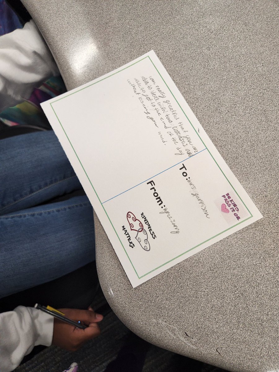 Aiesha Mercadel (@aieshamercadel) on Twitter photo These Kindness postcards were everything! The kids loved writing them and even more they loved receiving them! ❤️ #KindnessMatters #kindnessweek <a href="/Hancockcfisd/">Hancock@cfisd</a> <a href="/CFISDCounseling/">CFISD Counseling</a> These Kindness postcards were everything! The kids loved writing them and even more they loved receiving them! ❤️ #KindnessMatters #kindnessweek <a href="/Hancockcfisd/">Hancock@cfisd</a> <a href="/CFISDCounseling/">CFISD Counseling</a>