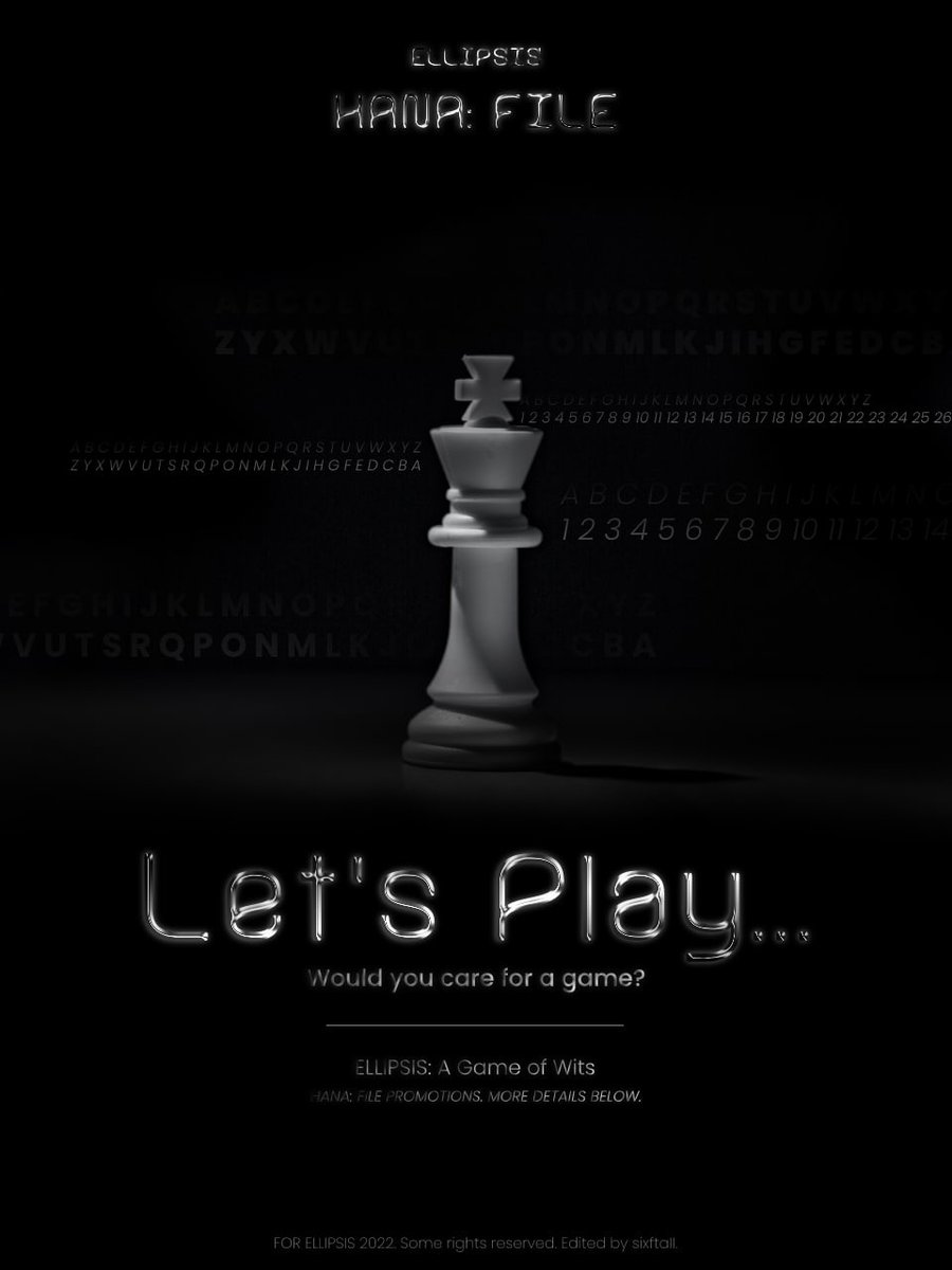 ELLlPSISLAB's tweet photo. ⠀ㅤㅤ   
⠀ㅤㅤ   
         게임하자   :  LET'S PLAY A GAME.   
  
⠀ㅤㅤ https://t.co/wzd38VDQ0G