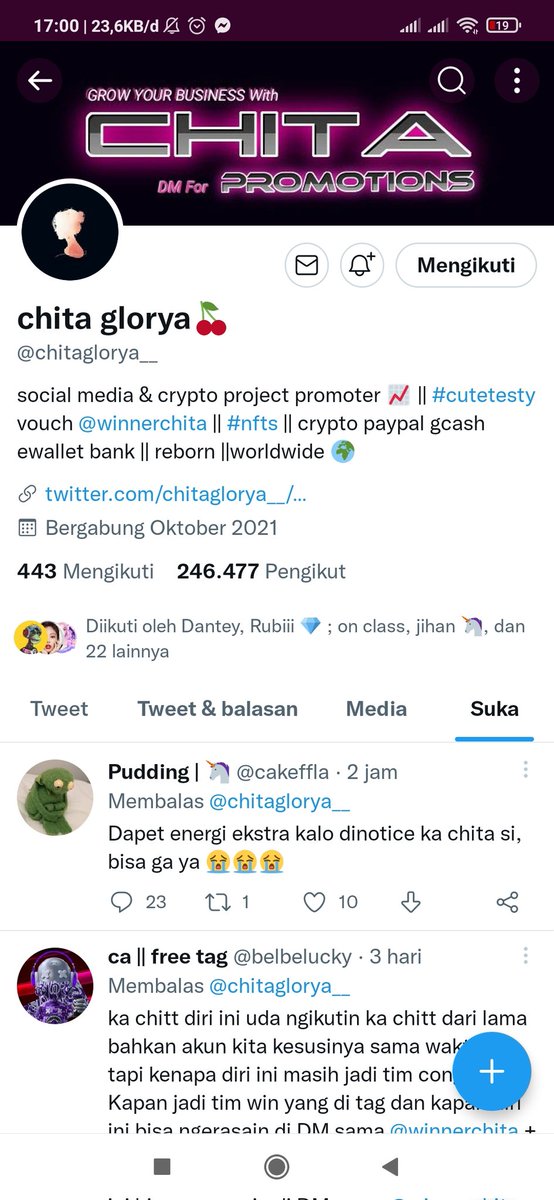 FITRIYA42019404's tweet photo. @chitaglorya__ Done kk https://t.co/60bfEQb2Hr