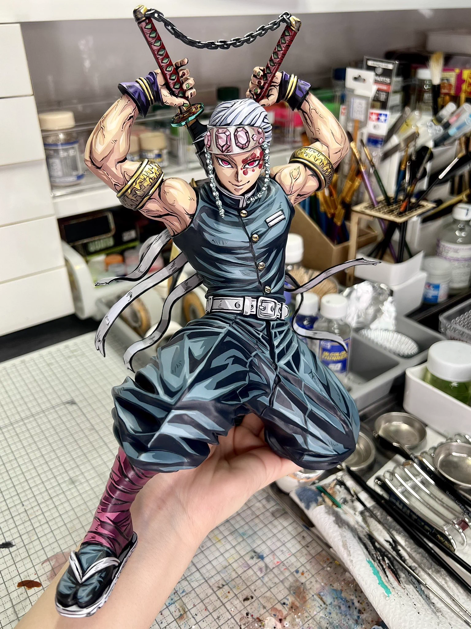 鬼滅の刃「宇髄天元」フィギュア。ド派手に2次元化！