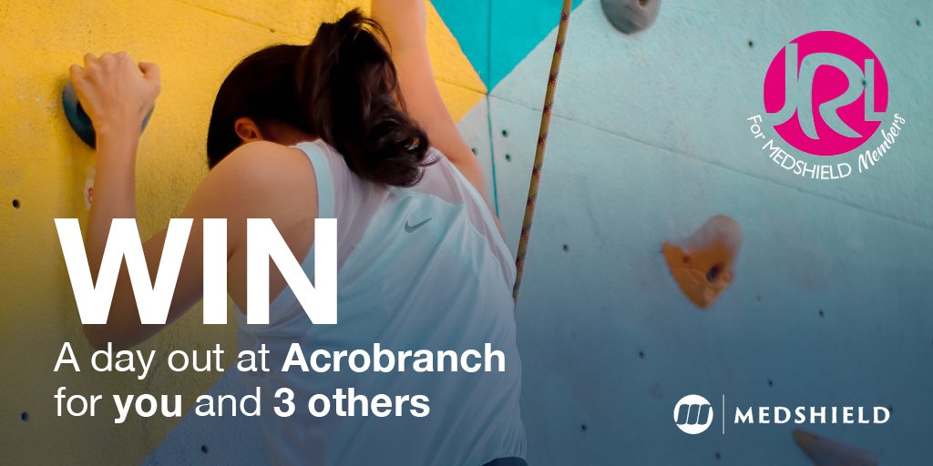 MedshieldSA's tweet photo. FOLLOW us on @medshieldsa AND LIKE + RETWEET the competition post. You then stand a chance to WIN 1 of 25 @Acrobranch vouchers - courtesy of our loyalty partner #JustRewardsLoyalty. GOODLUCK!

#MedshieldSA #WIN #FUN #Competition https://t.co/74kJhSqTG2