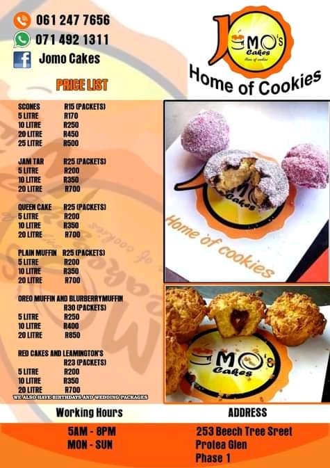CakesJomo's tweet photo. New year, new pricelist, same old tasty goodies 😋
#JomosCakes #HomeOfCookies https://t.co/HETzHKEBPV