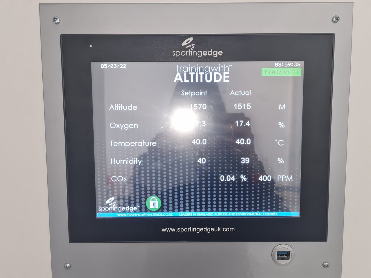 Mia Burleigh, PhD, CSci, FHEA (@miaburleigh8) on Twitter photo Our Extreme Environments Laboratory here <a href="/UniWestScotland/">UWS</a> is all ready to go for a heat acclimation session this morning. Today we are helping an athlete prep for the #marathondesables
๐๐๐๐โโ๏ธ๐โโ๏ธ๐โโ๏ธ
<a href="/SportingEdgeUK/">Altitude Training</a> <a href="/uwshls/">UWS Health & Life Sciences</a> Our Extreme Environments Laboratory here <a href="/UniWestScotland/">UWS</a> is all ready to go for a heat acclimation session this morning. Today we are helping an athlete prep for the #marathondesables
๐๐๐๐โโ๏ธ๐โโ๏ธ๐โโ๏ธ
<a href="/SportingEdgeUK/">Altitude Training</a> <a href="/uwshls/">UWS Health & Life Sciences</a>