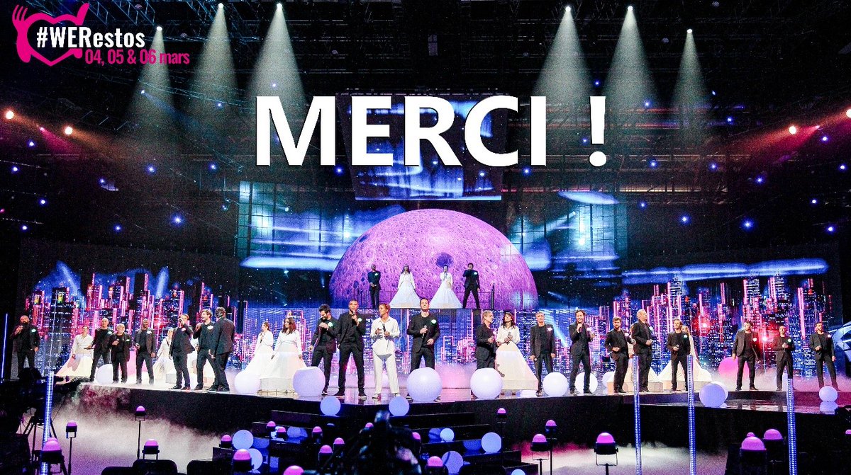 enfoires's tweet photo. Vous étiez plus de 8 millions à regarder « 2022 Un air d’Enfoirés » hier soir : MERCI !! 

Grâce à vous le concert des #Enfoires2022 représente la meilleure audience de la télévision depuis le début de l'année hors information.

 Merci pour votre soutien ❤️

© Sylvie Grosbois https://t.co/oOqBj4pq2C