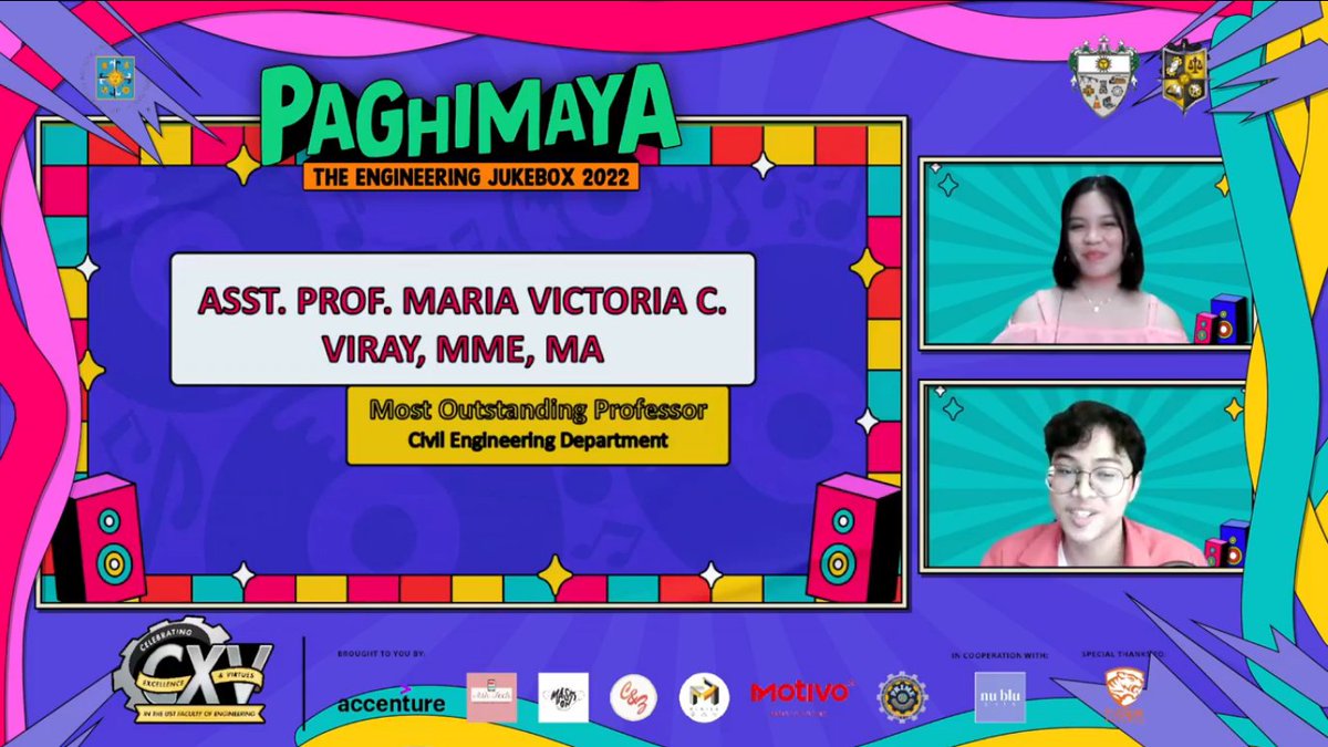 USTESC's tweet photo. ASST. PROF. MARIA VICTORIA C. VIRAY, MME, MA is awarded as the Most Outstanding Prof for the Civil Engineering Department.
#PAGHIMAYA2022
#ThrowBoxSaturday
#EnggWeek2022 https://t.co/VePQrcUyGO