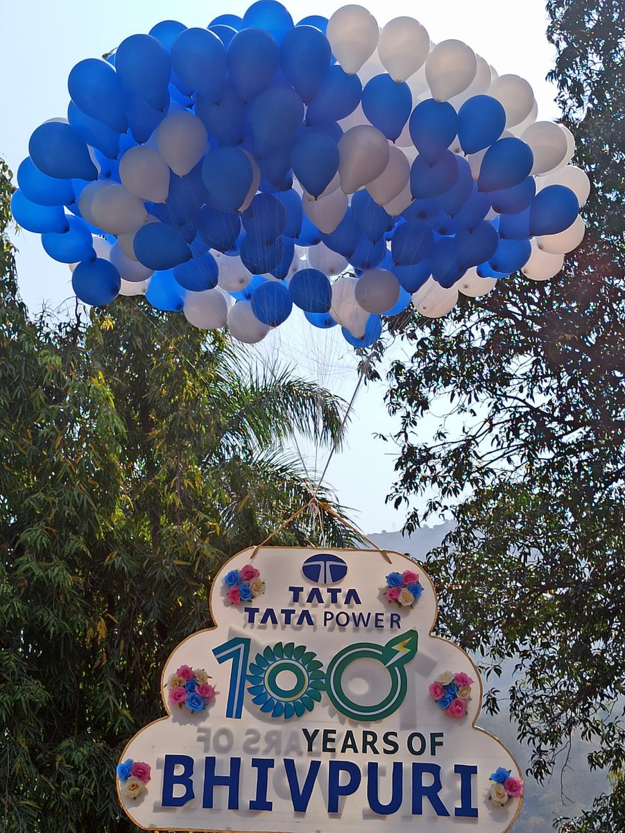 TataPower's tweet photo. Tata Power celebrates 100 years of its Bhivpuri Hydroelectric power plant. This milestone showcases Tata Power's efforts to light up lives in India for over 100 years. Here are a few snapshots from today's celebrations. 

#DoGreen #100YearsOfBhivpuri #ThisIsTataPower https://t.co/nCPw24NGOW