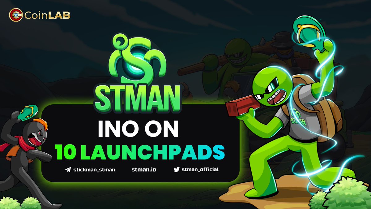 daisy_binance's tweet photo. 🔥BREAKING NEWS🔥
🔶#STMAN INO will be launched on🔟launchpads and full information will be soon announced by @Stickman_STMAN  
❓Can you guess some of them? Let's leave ur comment below👇
#CoinLAB https://t.co/hR3fusgCod
