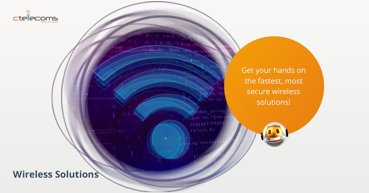 🔸 Get your hands on the fastest, most secure wireless solutions!
Let us support you with more info at: ctelecoms.com.sa/en/Solution5/S…

#Ctelecoms #Wirelesssolutions