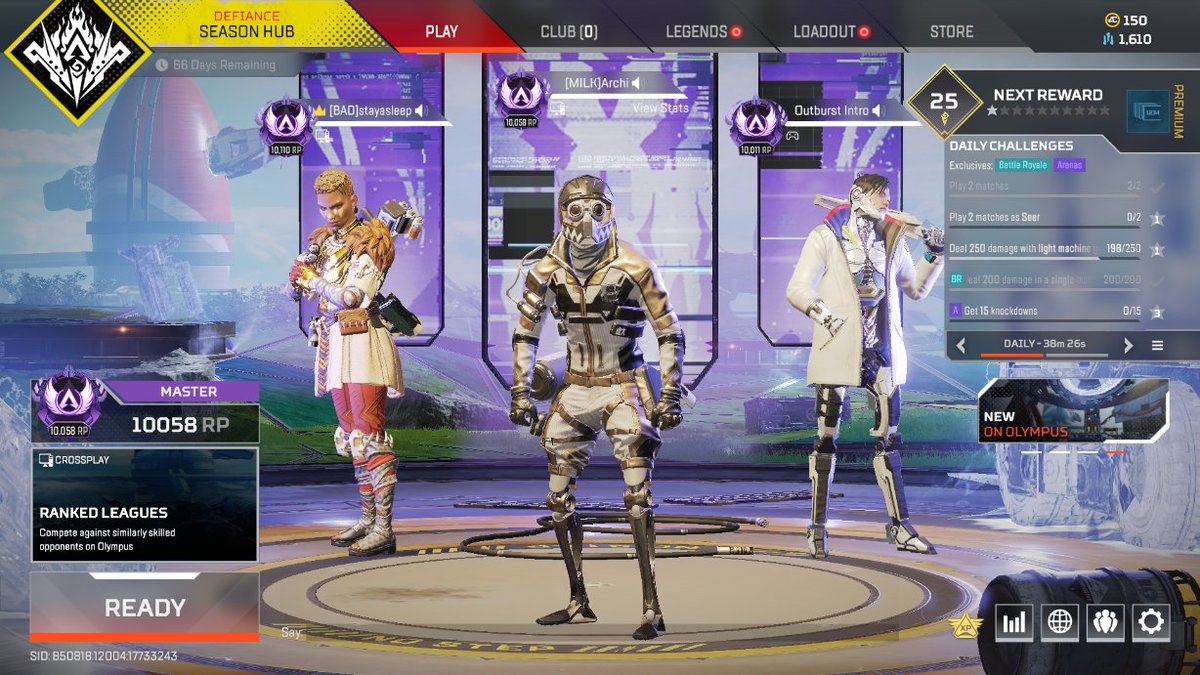 Archipelagoes's tweet image. Just Hit Masters. Finally Hit A Gaming Goal Of Mine!

Shoutout To All The Carries @StayAsleepGG @natewalters__ @Tygeeeee  @nvdelz @MilkyAwesomo