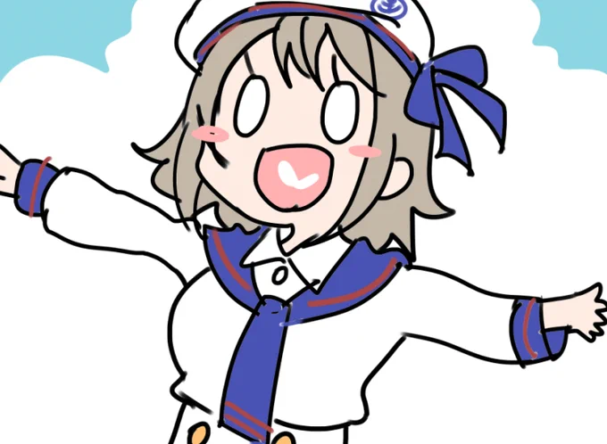 #Aqours_SUNNY_Day1 #lovelive  

突然GIRLの衣装かわゆい⚓ 