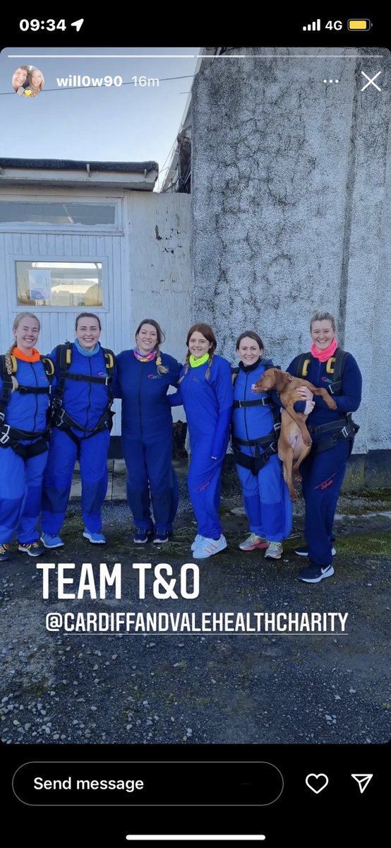 TOCV12's tweet photo. Good luck to the girls from A6S doing the big jump today for @Health_Charity 
Still time to donate https://t.co/qmlUoeptj2 (select Jess Smith team member) @sisterwillow90 @CV_UHB https://t.co/D0zytRVq7Q