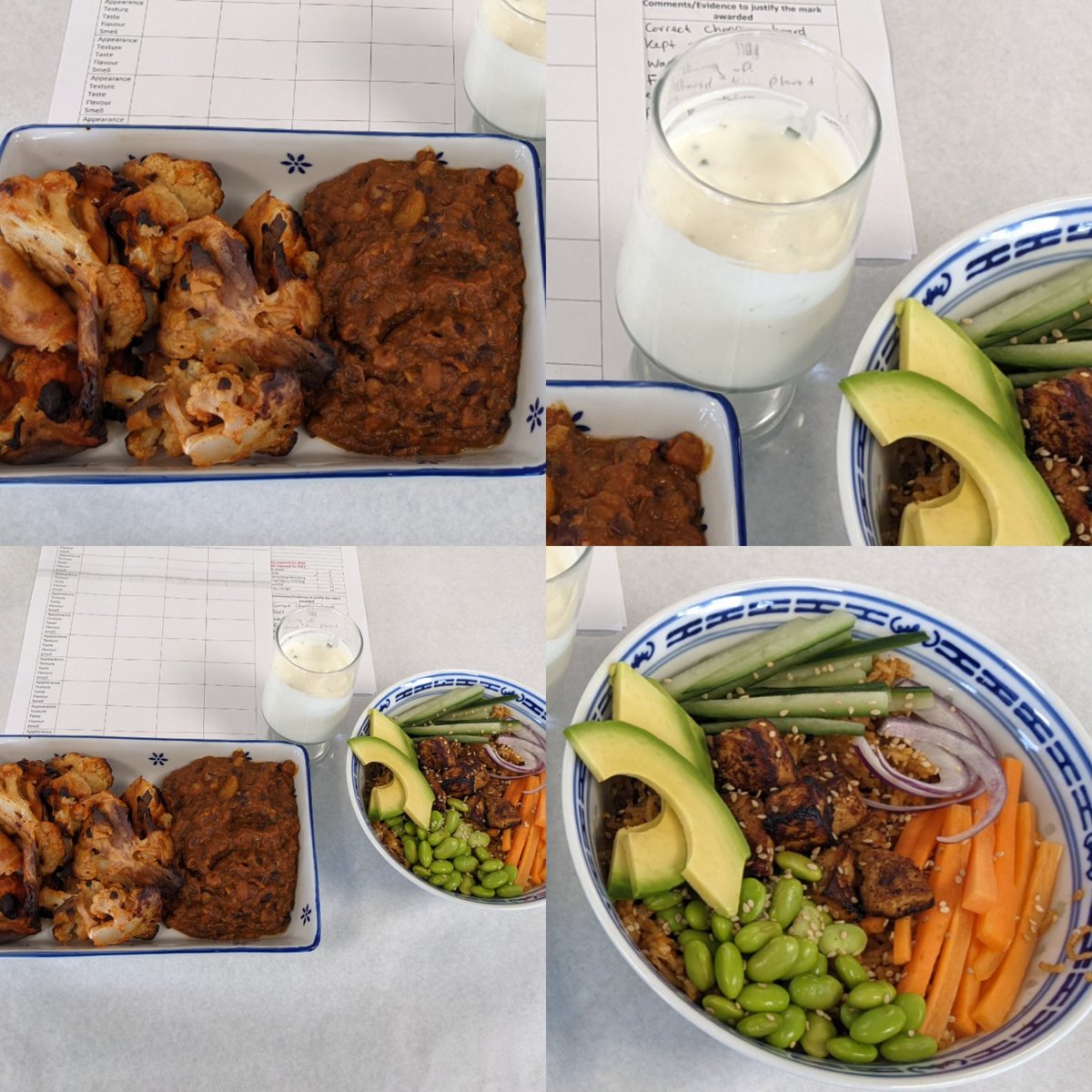 LucyRapps's tweet photo. A selection of the amazing food served up this week during the GCSE NEA Final Cooking Exam pt2 https://t.co/EZPf1L4JzZ
