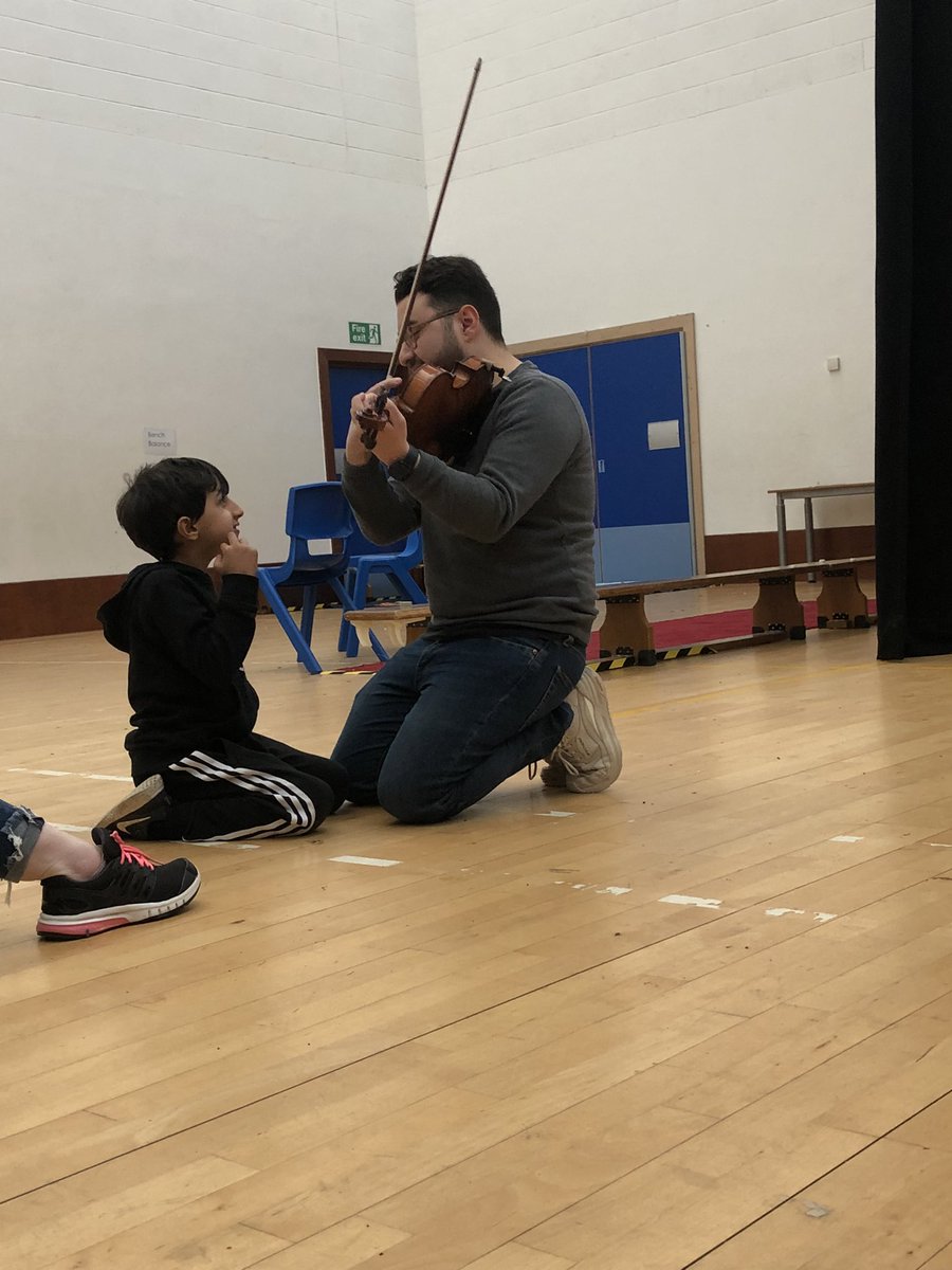 MakeSenseTheatr's tweet photo. With special thanks to @jamiebviolin and @bryrwst from @BMaestros, for their wonderful sessions which are always so captivating and interactive! https://t.co/xffXvfIvM7