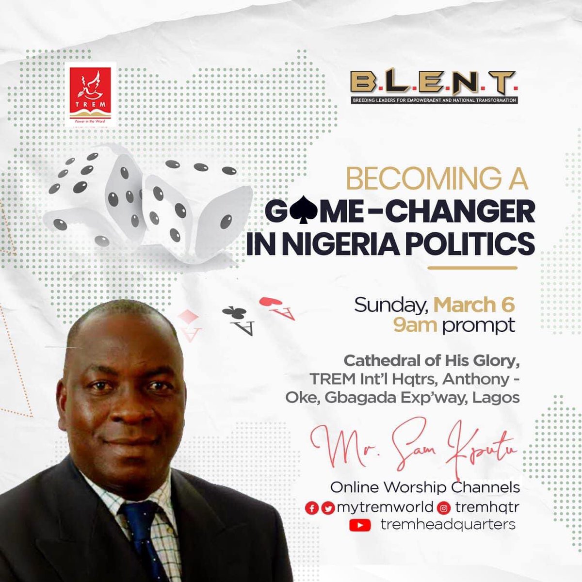 BlentAcademy's tweet photo. The #political climate in our country is heating up and #Christians should know what to do to play their role. Join us tomorrow for this #event #Blent #Trem #NationalTransformation #Politics #spheresofinfluence #Trending  @Tremreachingyou @OnahSamson @AkintolaOni  @drmikeokonkwo https://t.co/F0KKSFm6m8