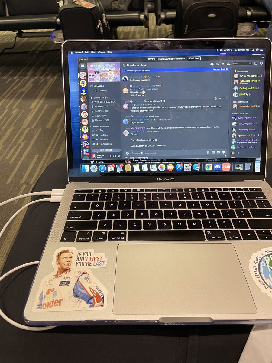 blockchaincacti's tweet photo. only one grinding discord &amp; nft research at 4:45 AM before their flight in this entire airport…guess nobody wants it as bad as me…suppose that’s why they say it’s lonely at the top. 

#NFTs #Discord #money #yacht https://t.co/oeExa6WWL9