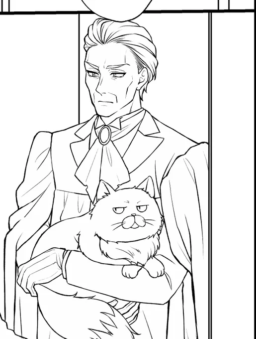 イケオジ描いてる🐱 