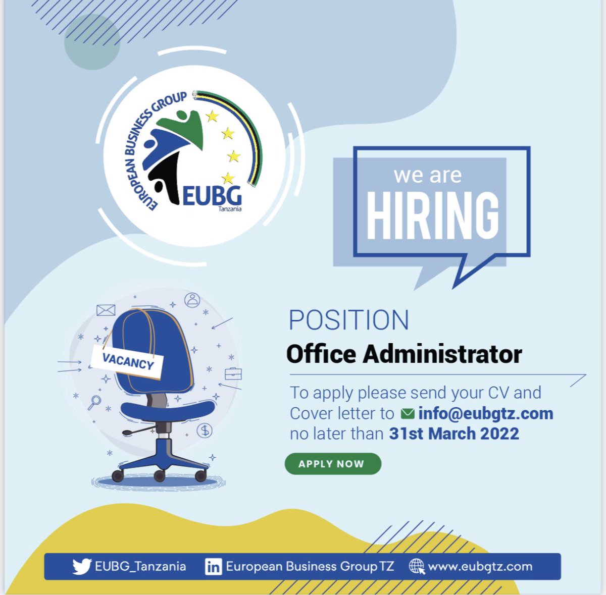 We are hiring go to  for more information 👉🏼 linkedin.com/posts/eu-busin…