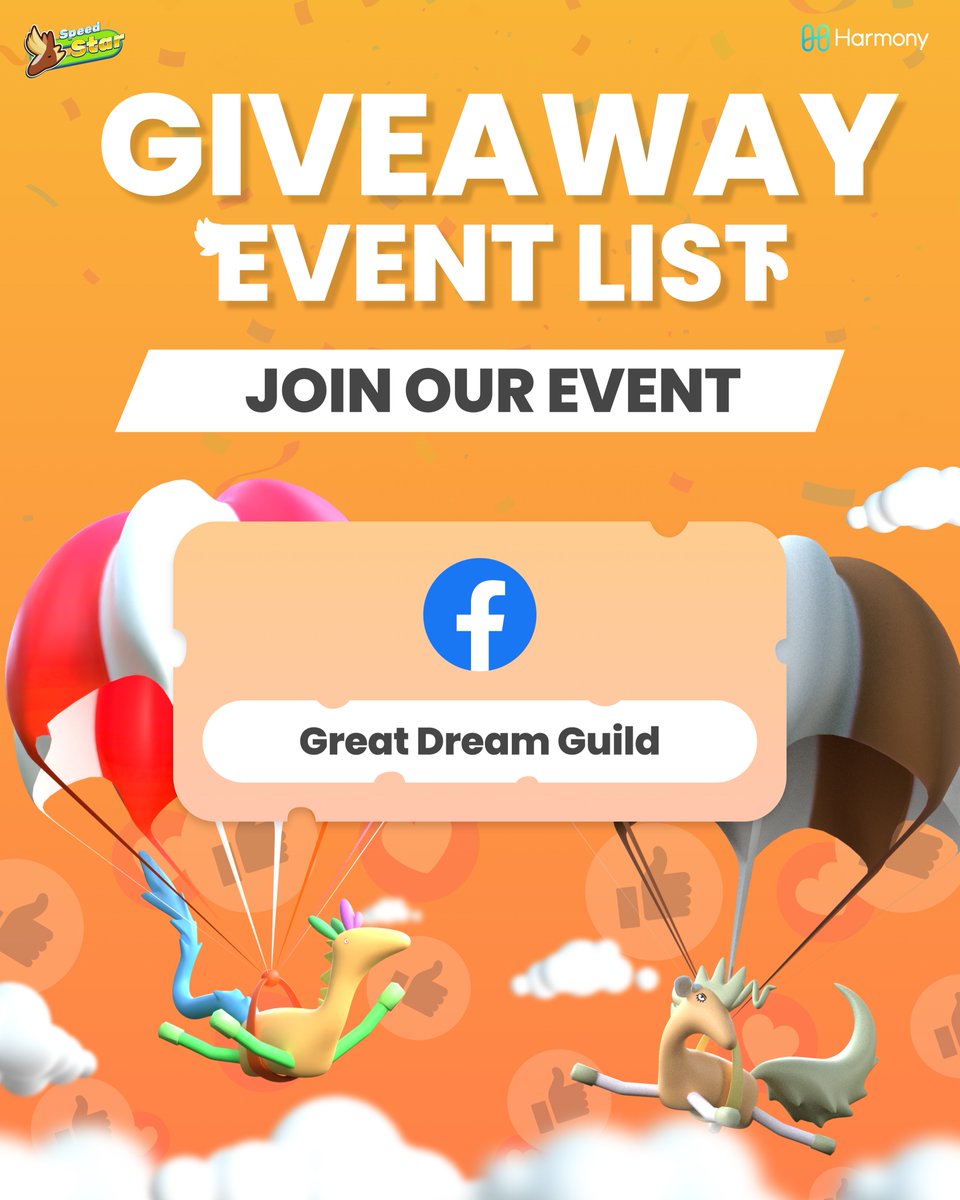 SpeedStarGame's tweet photo. 📢 The last giveaway events that you can join.🔥🔥
.
🎈 Great Dream Guild : https://t.co/t2OVe6EDRa

#Speedstar #Starverse #Giveaway #GiveawayNFT https://t.co/PZZSpOFPtQ