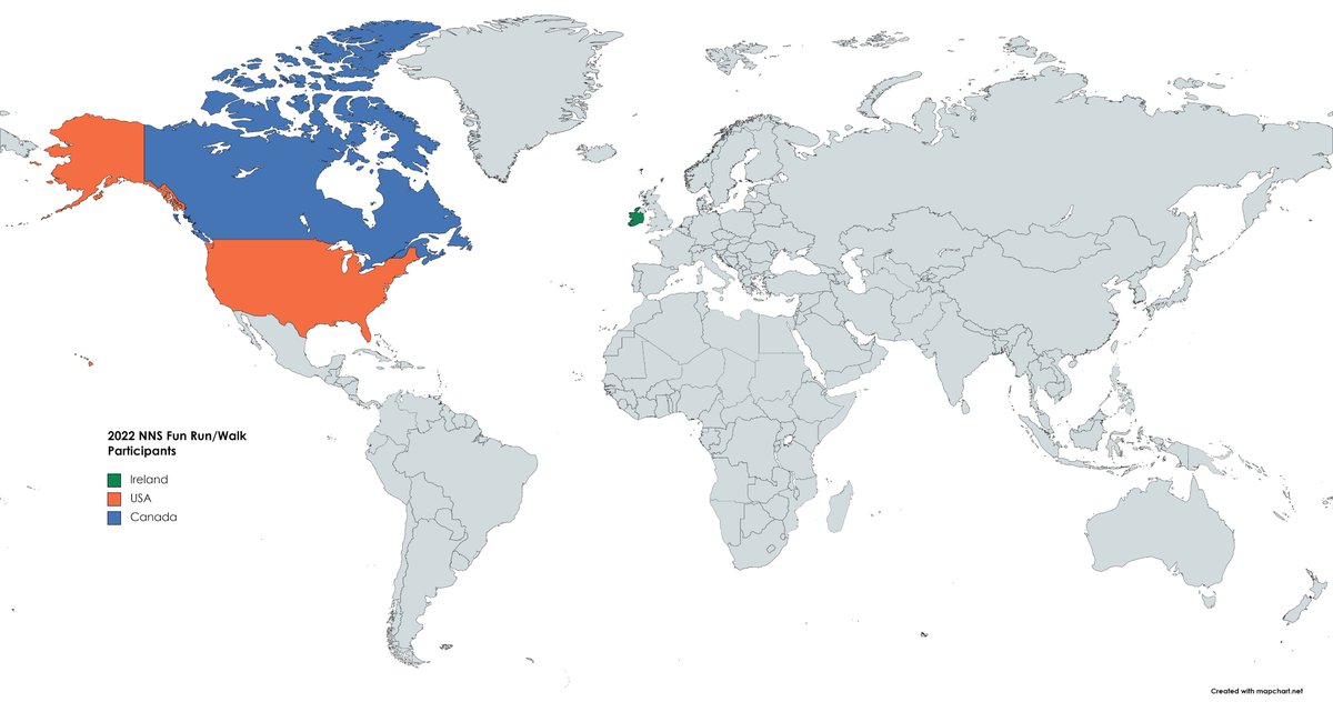 NNS Fun Run (@nnsfunrun) on Twitter photo What's the best thing about being a virtual event? Anyone, anywhere in the world can join in! Check out where our current participants hail from! Support <a href="/Neurotrauma/">NeurotraumaSociety</a> brain & spinal cord injury research by running during #BrainInjuryAwarenessMonth 👇
#neurotrauma5k #virtualrun What's the best thing about being a virtual event? Anyone, anywhere in the world can join in! Check out where our current participants hail from! Support <a href="/Neurotrauma/">NeurotraumaSociety</a> brain & spinal cord injury research by running during #BrainInjuryAwarenessMonth 👇
#neurotrauma5k #virtualrun