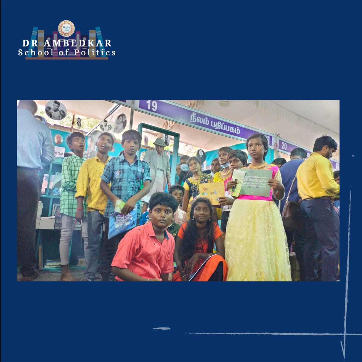 Neelam_Culture's tweet photo. #JaiBhim 

The students of #DrAmbedkarSchoolofPolitics of  Agaram Sithamur of Villupuram District at the #NeelamPublication stall, #ChennaiBookFair 2022. 

@beemji | @NeelamPublicat1 | https://t.co/lQoyjFKQb5