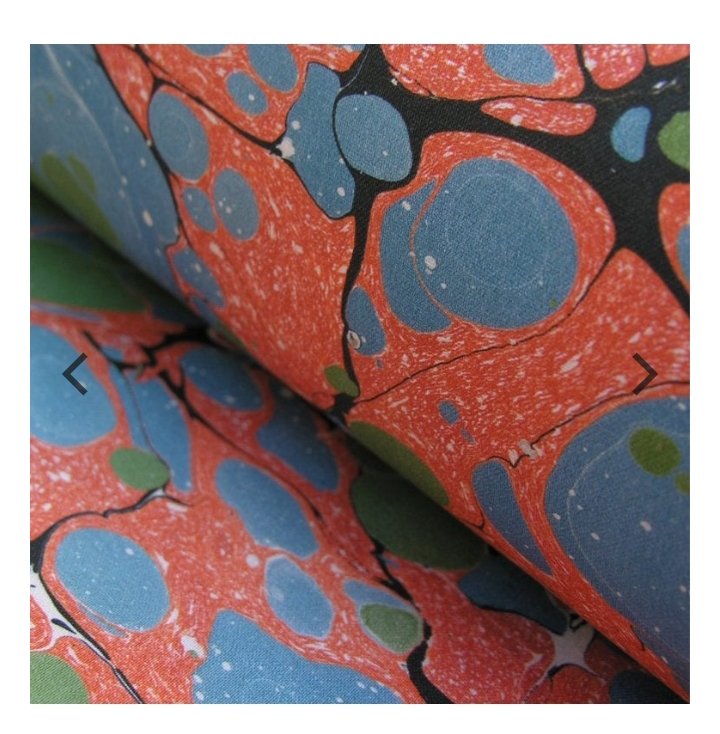 LaliNickels's tweet photo. Heads up #ConservationTwitter #PaperGeeks #BookTwitter @Tinsmiths1 do a range of marbled fabrics just in case you need a new set of curtains or a cushion for the studio/library.  #WishList https://t.co/tJ540VUs1V