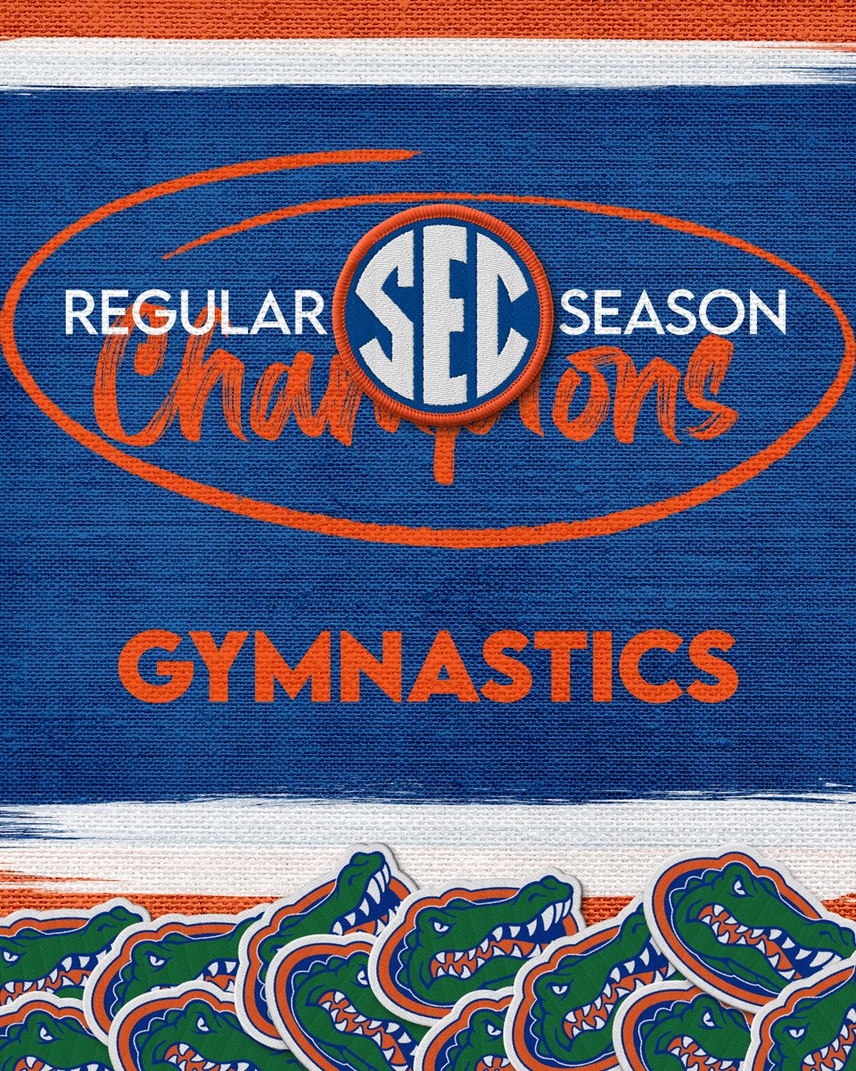 𝟐𝟎𝟐𝟐 𝐒𝐄𝐂 𝐑𝐞𝐠𝐮𝐥𝐚𝐫 𝐒𝐞𝐚𝐬𝐨𝐧 𝐂𝐡𝐚𝐦𝐩𝐬

🏆 Congratulations to <a href="/GatorsGym/">Gators Gymnastics</a> on their 4th-consecutive conference title!

#SECGYM