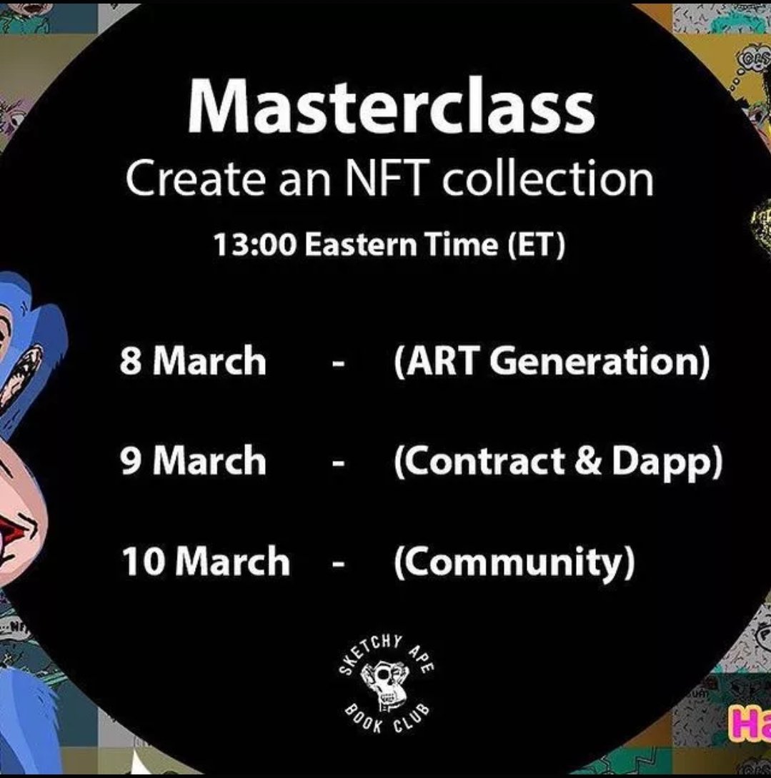 myplayprofile's tweet image. 1/

Maybe it was fate? I just happened to be in the right place at the right time I stumbled upon @SketchyApeBC. This #MastersCourse on #NFTs it going to be clutch before I make my 1st #NFTCollection. Can&apos;t believe floor is still below mint cost. It won&apos;t be for long 🚀🚀🚀