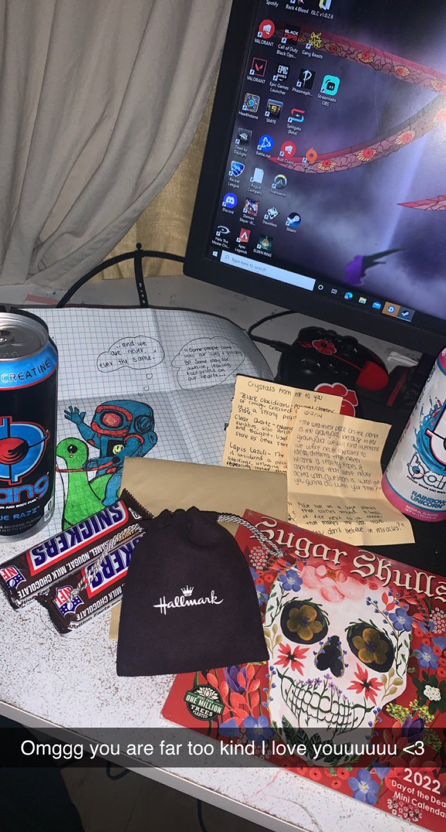 Got home to see that <a href="/xo_Damage/">insta: @xo_damage</a> dropped me off this lil care package, she’s such a good friend <3