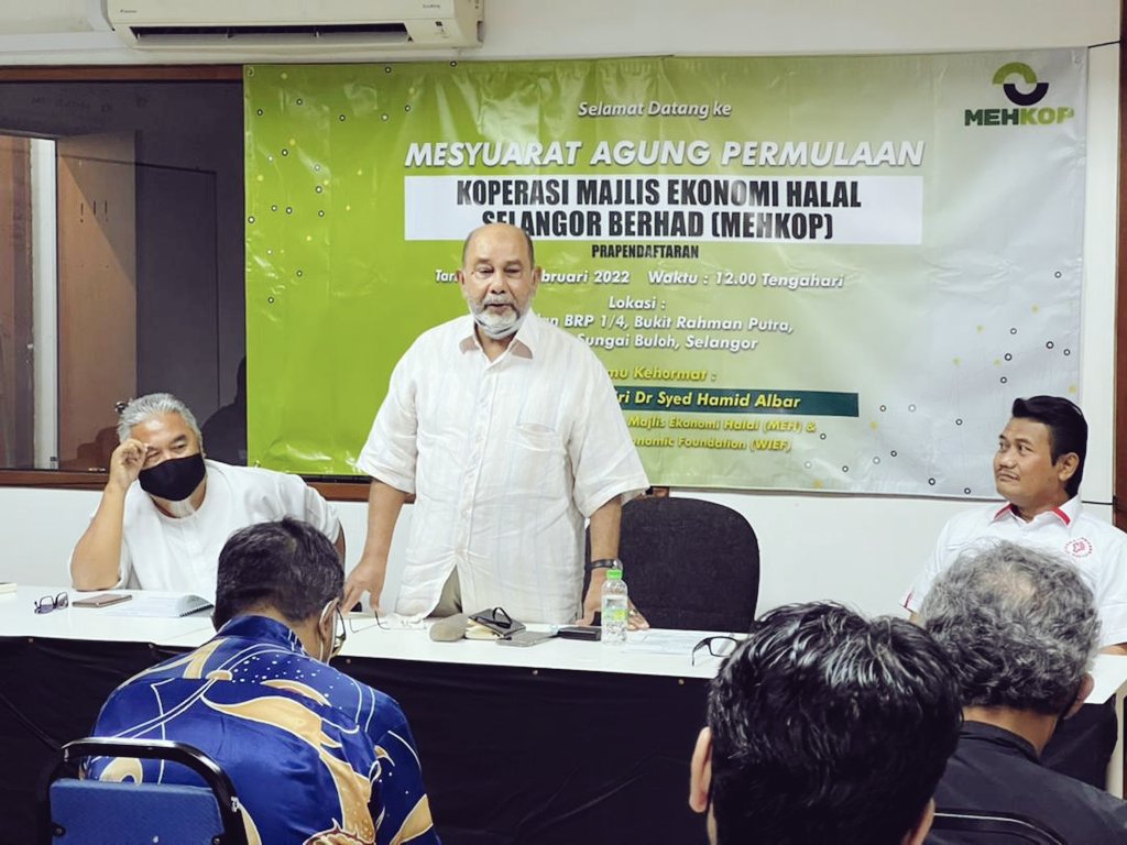 halalekonomiTV's tweet photo. Thanks to YBhgia Prof. Tan Sri Dr Syed Hamid Albar for the opening speech on Mesyuarat Agung Permulaan MEHKOP SELANGOR BERHAD (Prapendaftaran) 26 Feb 2022 https://t.co/8Ihf3SvY8E