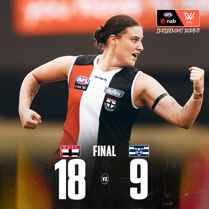 The Saints get the job done at home🔴⚪️⚫️

#AFLWSaintsCats: afl.to/3tD8p0m