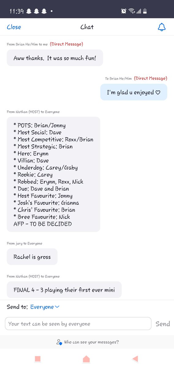 CrazyMinis1's tweet photo. And Season 2 Crazy Mini has come to an end. And here are the season awards with America's Favourite Player to be announced tomorrow ♡♡ 
It was a great evening, and I am happy to hear the houseguests and audience loved having us put this on for them ♡ https://t.co/8uVKKRgCKA