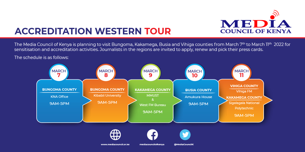 Accreditation: We are coming to Western Region. See poster for details.