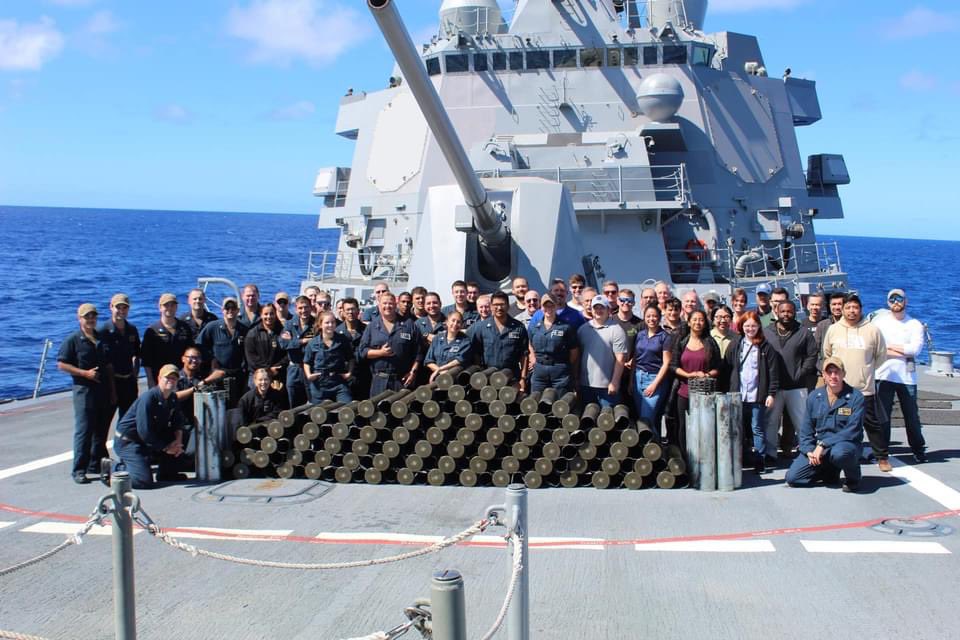 During the last underway the crew did an outstanding job with all the gunnery exercises required for Combat Systems Ship’s Qualification Trials (CSSQT). Thousands of 20mm rounds and hundreds of 5 inch shells and 25mm rounds were fired! 

#USSDanielInouye
#goforbroke