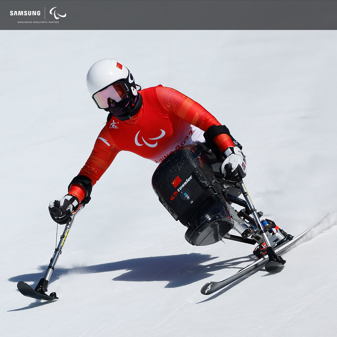 Off to a great start at the #WinterParalympics! #TeamSamsungGalaxy Liu Sitong finished with a 🥉! Congratulations! 🙌 #Beijing2022