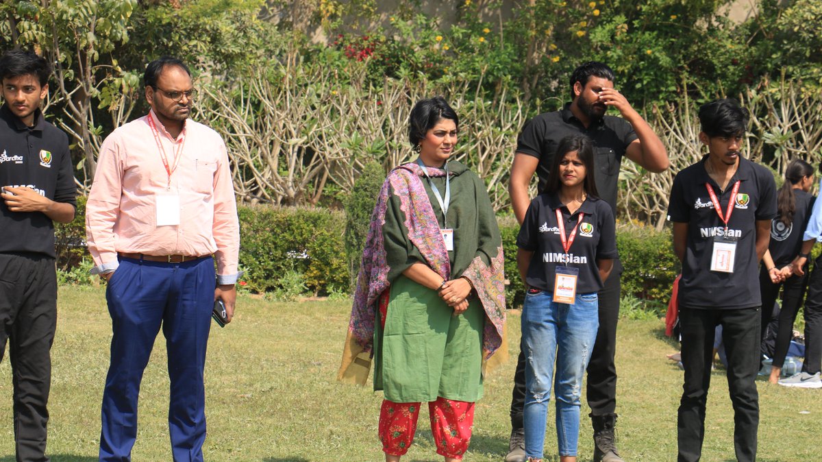 NimsUniversity's tweet photo. Day 5, Some glimpses of #SPARDHA2022 #NIMSUniversity Inter College Sports Tournament. 
#Sports #Tournament #Games #KeepTheJoshHigh https://t.co/q9onknVNMU