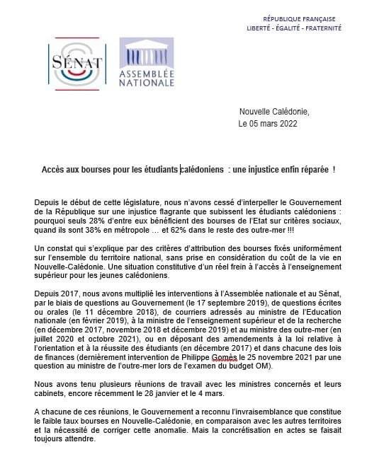 MarieAstridJd's tweet photo. Accès aux bourses pour les étudiants calédoniens : une injustice enfin réparée ! https://t.co/EnRls85UdM