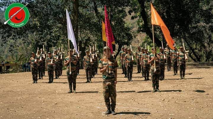 HongHong201314's tweet photo. The graduation ceremony of CDF (Chin National Defense Force) Kanpetlet commando training was held on March 2 &amp; announced it on March 4. #2022Mar5Coup  #HelpMyanmarIDPs  #WhatsHappeningInMyanmar https://t.co/A2wuc7U7wR