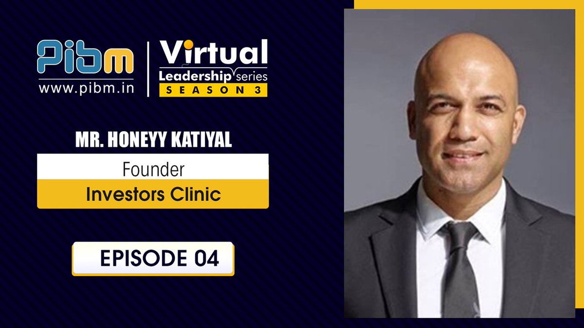 PunePIBM's tweet photo. WE ARE LIVE!!!
#PIBM is live with the fourth episode of #VirtualLeadershipSeries - Season 3. Join us live as we host our guest, Mr. Honeyy Katiyal, Founder of Investors Clinic for an enriching and insightful session ahead.
Click here to watch us live: https://t.co/DMZf3MHFw1 https://t.co/KGukLqgh7J