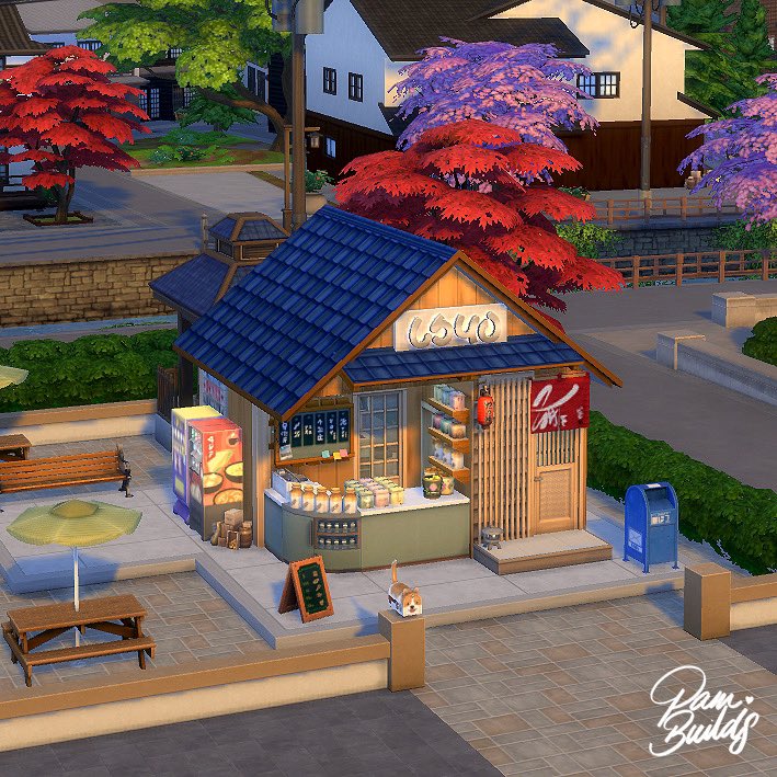 pambuilds's tweet photo. Mini Shop ❤️ with reference pic 

#Sims4 #TheSims #ShowUsYourBuilds https://t.co/hYF0YwPrl7