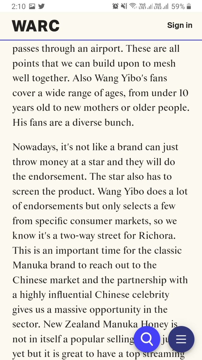 cqlstan's tweet photo. Interesting interview of the CEO of Richora, Jerry Li, in which he mentions Wang Yibo #WangYibo #Richora https://t.co/8qe7odVdM3